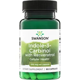 Комплекс індол-3-карбінолу Swanson Indole-3-Carbinol 200 mg, 60 капсул
