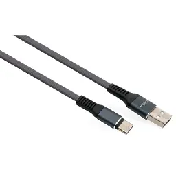 Дата кабель USB 2.0 AM to USB-C 1.0m flat nylon gray Vinga (VCPDCTCFNB1GR)
