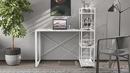 Письмовий стіл Ferrum-decor Серії Конект з етажеркою 75x120x60 білий ДСП Біле 16мм (FRD-104225) - мініатюра 5