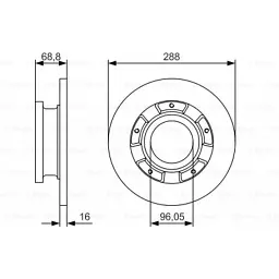 Гальмівний диск Bosch 0 986 479 A50 - мініатюра 5
