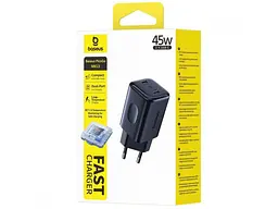 Мережевий зарядний пристрій BASEUS PicoGo AN13 45 W Black (E0121F00) - мініатюра 5