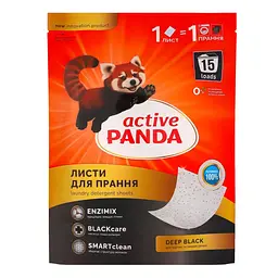 Листи для прання Active Panda Deep Black для чорних речей 15 шт