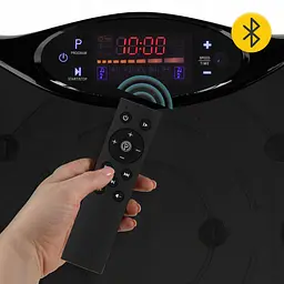 Віброплатформа для тренувань 4FIZJO Ultra+ з пультом та еспандерами Black (P-5905973402873) - мініатюра 6