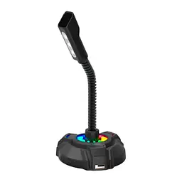 Мікрофон HP DHP-1100C RGB backlit 3.5мм+USB Black (DHP-1100C) - мініатюра 1
