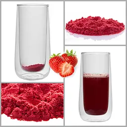Фруктовий чай Newtea Полунична матча (порошок ягід полуниці) - 50 г (B_strawb-050) - мініатюра 4
