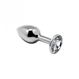 Анальна пробка - S Alive - Mini Metal Butt Plug, 7х2.8 см, біла