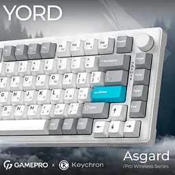 Клавіатура GamePro Asgard Yord Keychron Super Red Switch Wireless/Bluetooth/USB White бездротова (MK266WH) - мініатюра 14