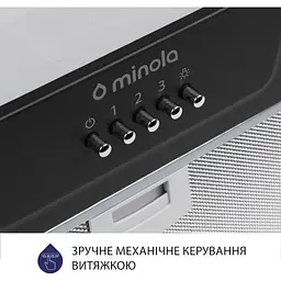 Витяжка Minola HBI 5202 BL 700 LED - мініатюра 5