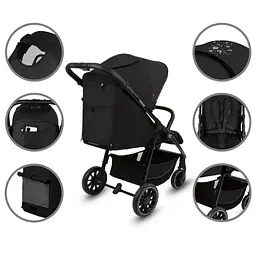 Прогулянкова коляска Kidwell Enzo Black - мініатюра 5
