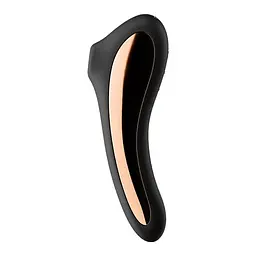 Вакуумний кліторальний стимулятор з вібрацією Satisfyer Dual Kiss чорний - мініатюра 4