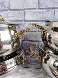 Набір посуду O.M.S. Collection 1006-G Gold 8 предметів - мініатюра 6