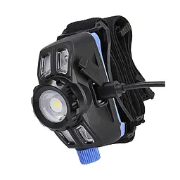 Ліхтар налобний Brevia 400Lm + 200Lm 3W+3W COB 1200mAh IP65 (14100WX1) - мініатюра 3