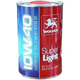 Автомобільна моторна олива WOLVER Super Light 10W-40 1л