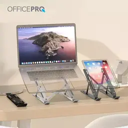 Настільна підставка для ноутбука OfficePro LS320B Aluminum Black до 16" UA - мініатюра 2