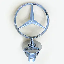 Емблема приціл на капот Mercedes-Benz Хром W124 W210 W202 W203 W204 W221 W211 W212 W222 металл (OEM a2218800086) - мініатюра 4