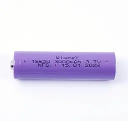 Акумулятор 18650 Wimpex WX 3000 mAh 3,7V - мініатюра 3