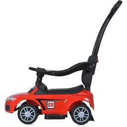 Дитяча каталка-толокар Bambi Racer M 5045L-3 з батьківською ручкою червоний - мініатюра 4