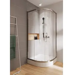 Душова кабіна Cersanit Zip 90x90 S154-002, прозорий, хром - мініатюра 2