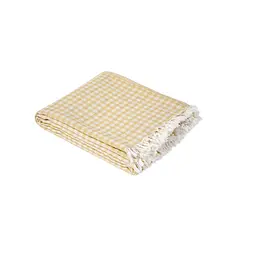 Покривало Lotus Home - Checked Gingham жовтий 190x225
