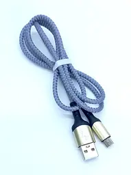 Usb-cable Micro USB 4you Humber (3A, тканина, сірий) (о)