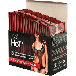 Презервативи La Hot гладкі 72 шт. (24 уп. х 3 шт.) - мініатюра 2