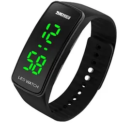 Наручний годинник чоловічий Skmei 1119 Black Black Circle, 1119ABK (12324) - мініатюра 2