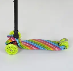 Самокат Best Scooter 59х16х30 см Салатово-чорний 000231545 - мініатюра 4