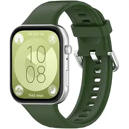 Ремінець DK для Huawei Watch Fit 3 Silicone Sport Classic (017792) (virid) - мініатюра 2