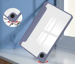 Чохол TPUCristal SlimTPU Spen holder Samsung Galaxy Tab A9 8.7 X110 X115 Фіолетовий - мініатюра 3