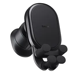 Автомобільний утримувач холдер Baseus Stable Gravitational Car Mount AIR Air Outlet Version SUWX020001 Black - мініатюра 3
