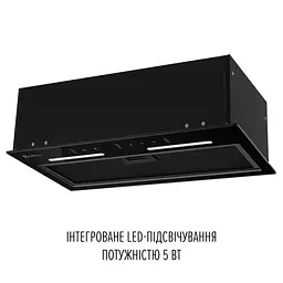 Витяжка повновбудована PERFELLI VIOLA 5JWRB NERO - мініатюра 6