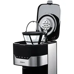 Кавоварка Ardesto крапельна FCM-D3100, 1.5 л мелена чорно-срібляста - мініатюра 8
