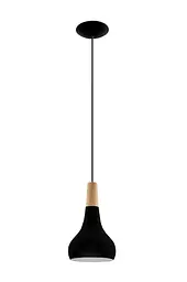 Люстра  лофт LUCE WOOD BLACK дерево E27 IP20 TM LUMANO