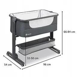 Дитяче ліжечко 3 в 1 Lionelo Timon Grey + матрац - мініатюра 10