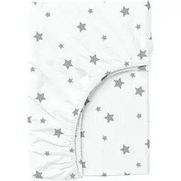Простирадло на резинці Cosas Grey Stars 160х200х20 см (StarGrey_160x200x20)