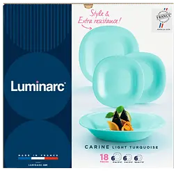 Сервіз Carine Light Turquoise, 18 предметів Luminarc kuh0016241 - мініатюра 4