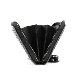 Клатч шкіряний плетений Tiding Bag M39-9001-2A чорний - мініатюра 5