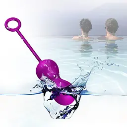 Набір вагінальних кульок Foxshow Kegel Balls Set, 3 шт., фіолетовий - мініатюра 11