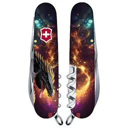 Ніж Victorinox Huntsman Zodiac 91мм 15функ Зірковий дракон