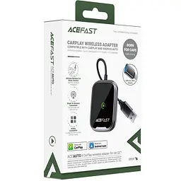 Адаптер Acefast QC1 car wireless CarPlay/Android Auto Gray - мініатюра 2