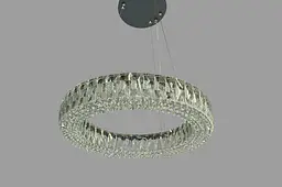 Підвісна кришталева LED-люстра кільце Linisoln 50033-500 50 см 80 Вт із димером для спальні та вітальні до 16 м2