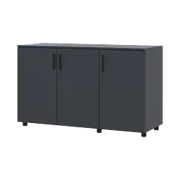 Комод Doros Торн Антрацит 3 ДСП 135х51.6х80 (41510173)