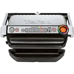 Гриль Tefal OptiGrill + GC712D34 2000 Вт 6 автоматичних програм сріблясто-чорний - мініатюра 2
