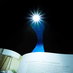 Закладка-ліхтарик Flexilight Класика Блакить 14.7x3.6x1.3 см синя (FLBLU) - мініатюра 7
