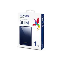 Зовнішній жорсткий диск Adata PHD External 2. 5'' USB 3. 2 Gen. 1 DashDrive Classic HV620S 1TB Slim блакитний - мініатюра 2