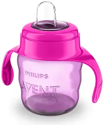 Чашка-непроливайка Philips Avent з м'яким носиком 6+ міс. 200 мл рожева (SCF551/03) - мініатюра 2