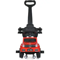 Дитяча каталка-толокар Bambi Racer M 5043L-3 з батьківською ручкою червоний - мініатюра 3