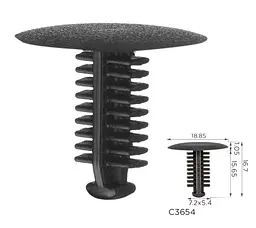 Кліпса для обшивки теплошумоізоляція Hyundai, Kia (0B10268865) (C3654)