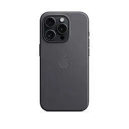 Чехол для Apple iPhone 15 Pro, FineWoven Case with MagSafe, черный, защитная накладка из материала FineWoven, противоударный, для iPhone, защита всего корпуса, поддержка беспроводной зарядки и MagSafe, (ARM71982) - мініатюра 6