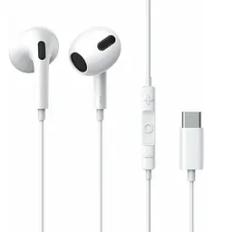 Навушники Baseus Encok Type - C lateral in - ear Wired Earphone C17 White - мініатюра 3